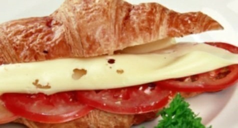 Cheese & Tomato Croissant - Lamandine.co.uk - L'Amandine Coffee Shop
